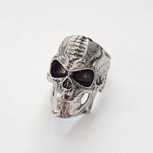 Silver Skull Ring Size 11